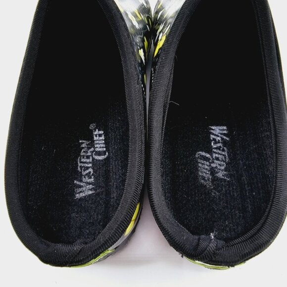 Western Chief Women's 9 Black Bees Casual Lightweight Slip on Garden Party Clogs - Picture 6 of 9